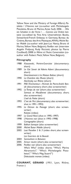 Encyclopedia of French Film Directors