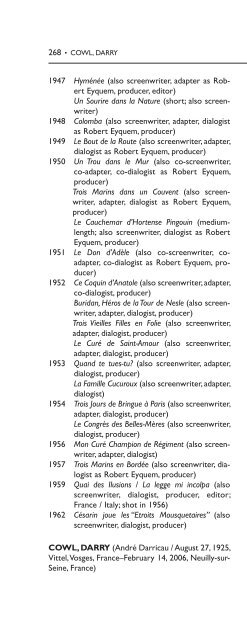 Encyclopedia of French Film Directors