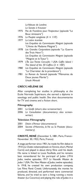 Encyclopedia of French Film Directors