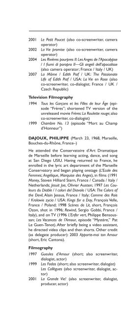 Encyclopedia of French Film Directors