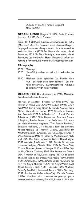 Encyclopedia of French Film Directors