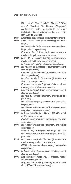 Encyclopedia of French Film Directors