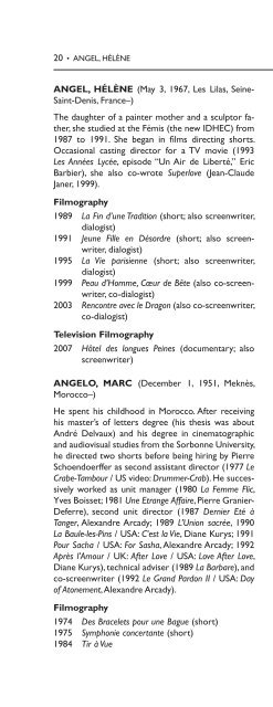 Encyclopedia of French Film Directors