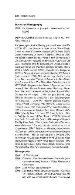 Encyclopedia of French Film Directors