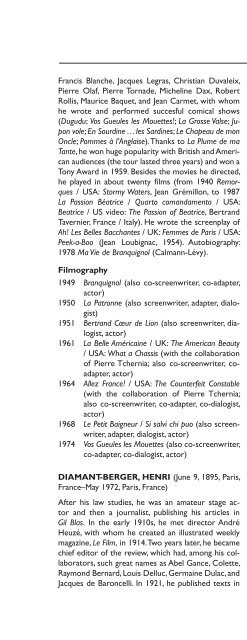 Encyclopedia of French Film Directors