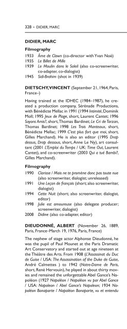 Encyclopedia of French Film Directors