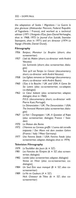 Encyclopedia of French Film Directors