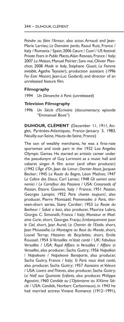 Encyclopedia of French Film Directors