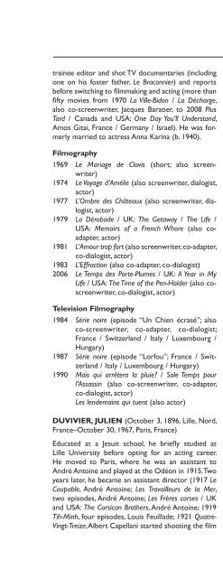 Encyclopedia of French Film Directors