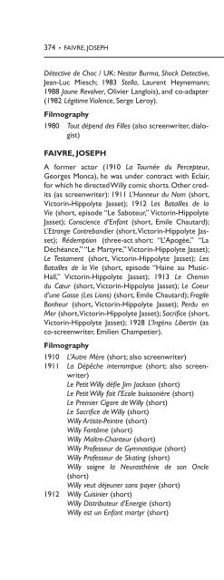 Encyclopedia of French Film Directors