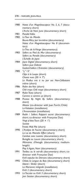 Encyclopedia of French Film Directors