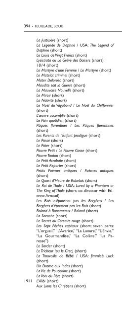 Encyclopedia of French Film Directors