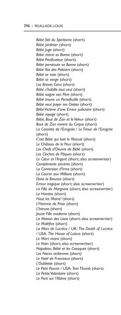 Encyclopedia of French Film Directors