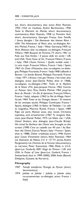 Encyclopedia of French Film Directors