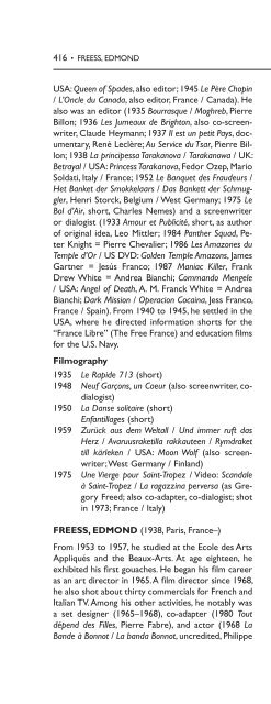 Encyclopedia of French Film Directors