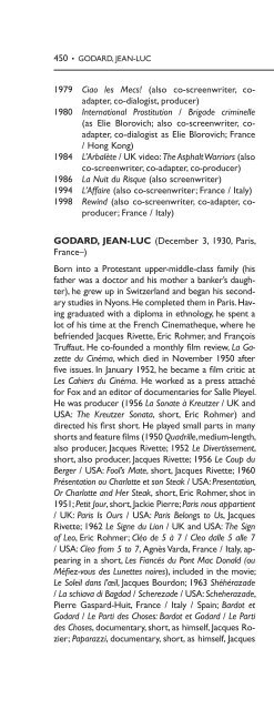 Encyclopedia of French Film Directors