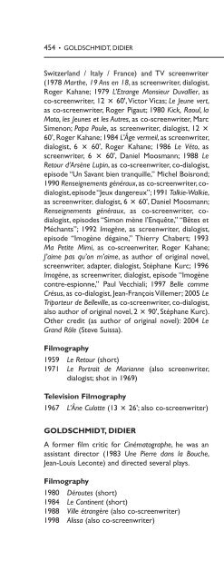 Encyclopedia of French Film Directors