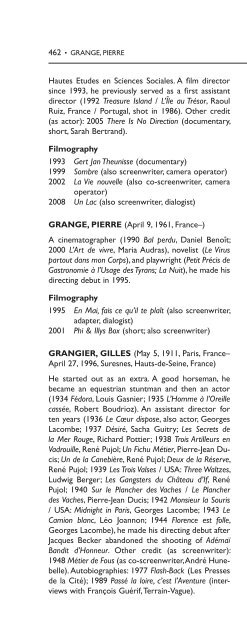 Encyclopedia of French Film Directors