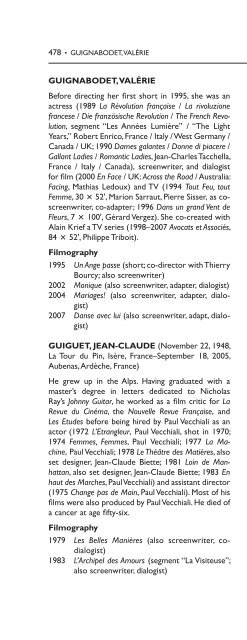 Encyclopedia of French Film Directors