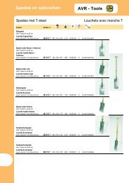 Assortiment louchets - AVR-Tools