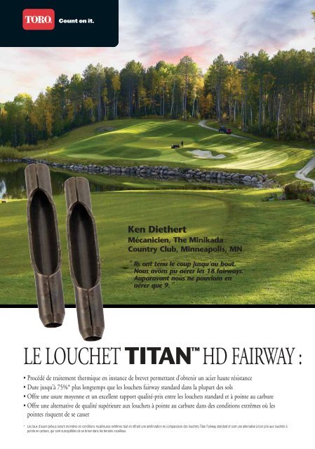 Catalogue de louchets Titan - Toro