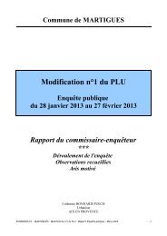 Modification n°1 du PLU - Ville de Martigues