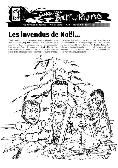 Les invendus de Noël... - Carnaval de Monthey