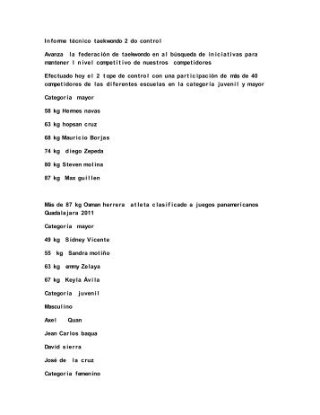 Informe técnico taekwondo 2 do control.pdf - Condepah