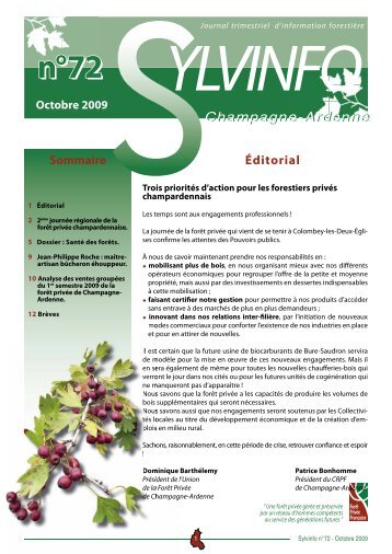 Numéro 72 - Centres Régionaux de la Propriété Forestière
