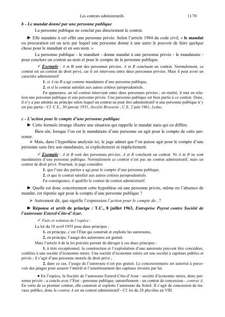 SECTION II : Les contrats administratifs