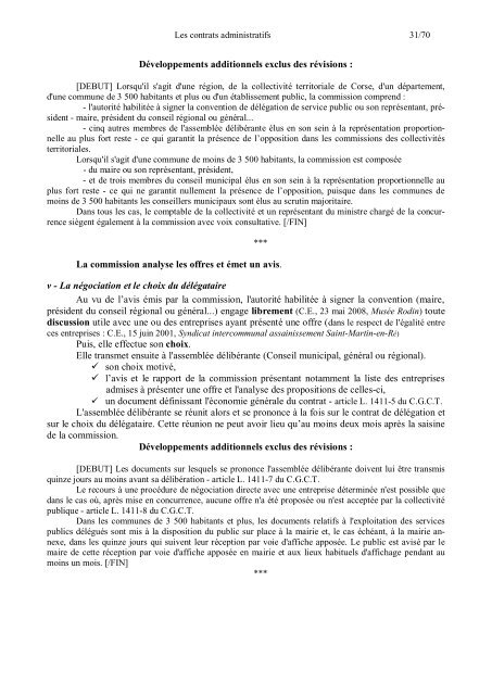 SECTION II : Les contrats administratifs