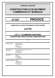 991 DCE CCTP - Lot 13 -CVC - PS - Mairie d'Arbonne