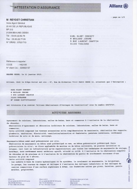 Telecharger L Originale De Notre Assurance Allianz 2013