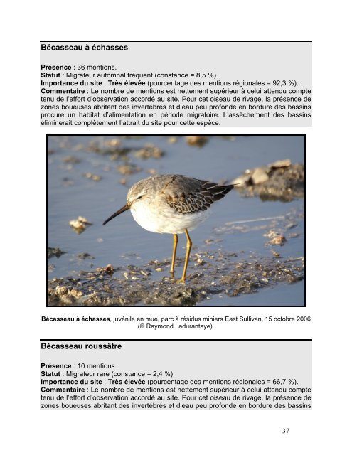 Télécharger la liste annotée des oiseaux - La Société du loisir ...