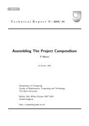 Assembling The Project Compendium - Computing Technical ...