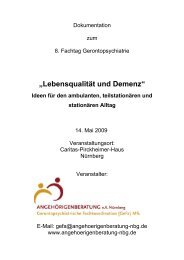 Lebensqualität und Demenz - Angehörigenberatung e.V.