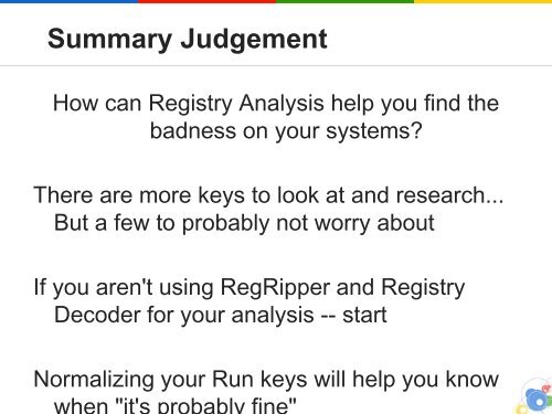 Taking Registry Analysis to the Next Level - SANS Computer ...