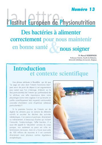 Numéro 13 - La physionutrition