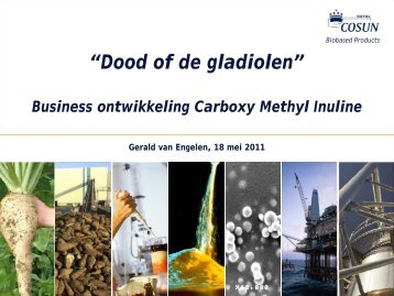 Gerald van Engelen, “Dood of de gladiolen” - Bio-based.nl