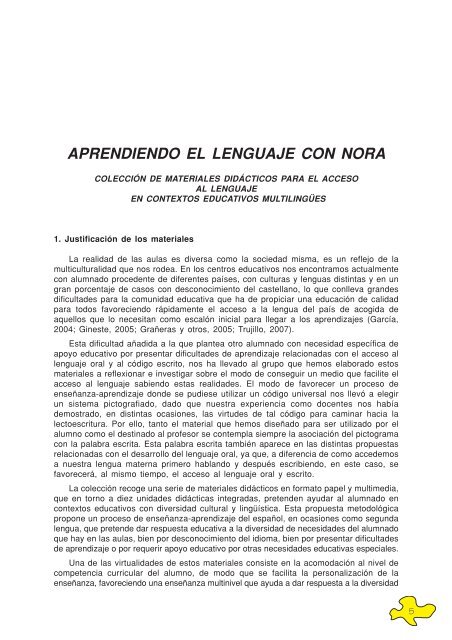 Aprendiendo el lenguaje con Nora. Tomo I (PDF, 7,58Mb)