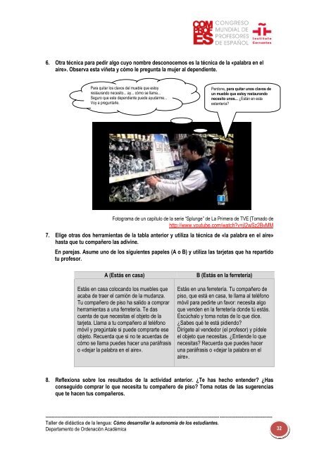Actividades para la reflexión del profesor (PDF, 1,48Mb) - Congreso ...