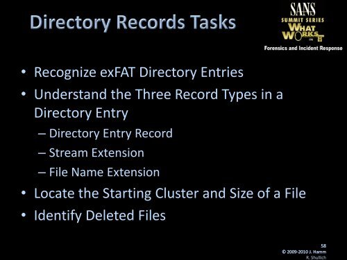 exFAT History - SANS Computer Forensics