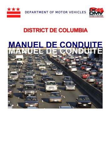 MANUEL DE CONDUITE - Department of Motor Vehicles