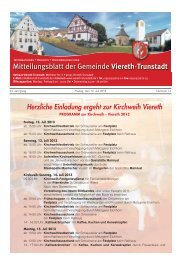 Mitteilungsblatt Viereth - 12.Juli 2013