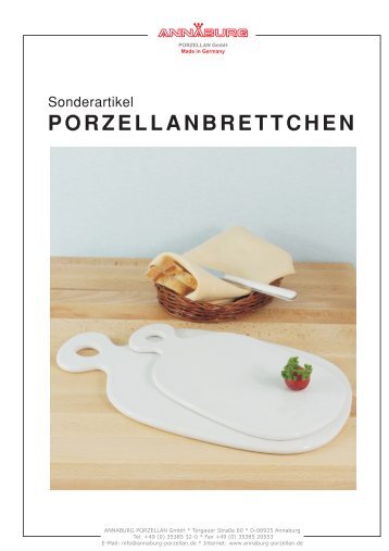 PORZELLANBRETTCHEN - ANNABURG Porzellan Gmbh