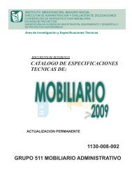 CATALOGO DE ESPECIFICACIONES ... - compras del IMSS