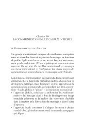 Chapitre 10 LA COMMUNICATION MULTICANAUX INTÉGRÉE A ...