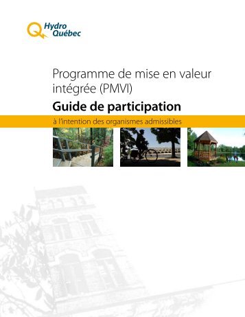 Programme de mise en valeur intégrée (PMVI ... - Hydro-Québec