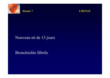 Télécharger le cas clinique - Club Thorax