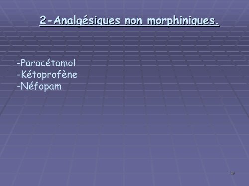 Sédation et Analgésie en situation de catastrophe ou d'exception